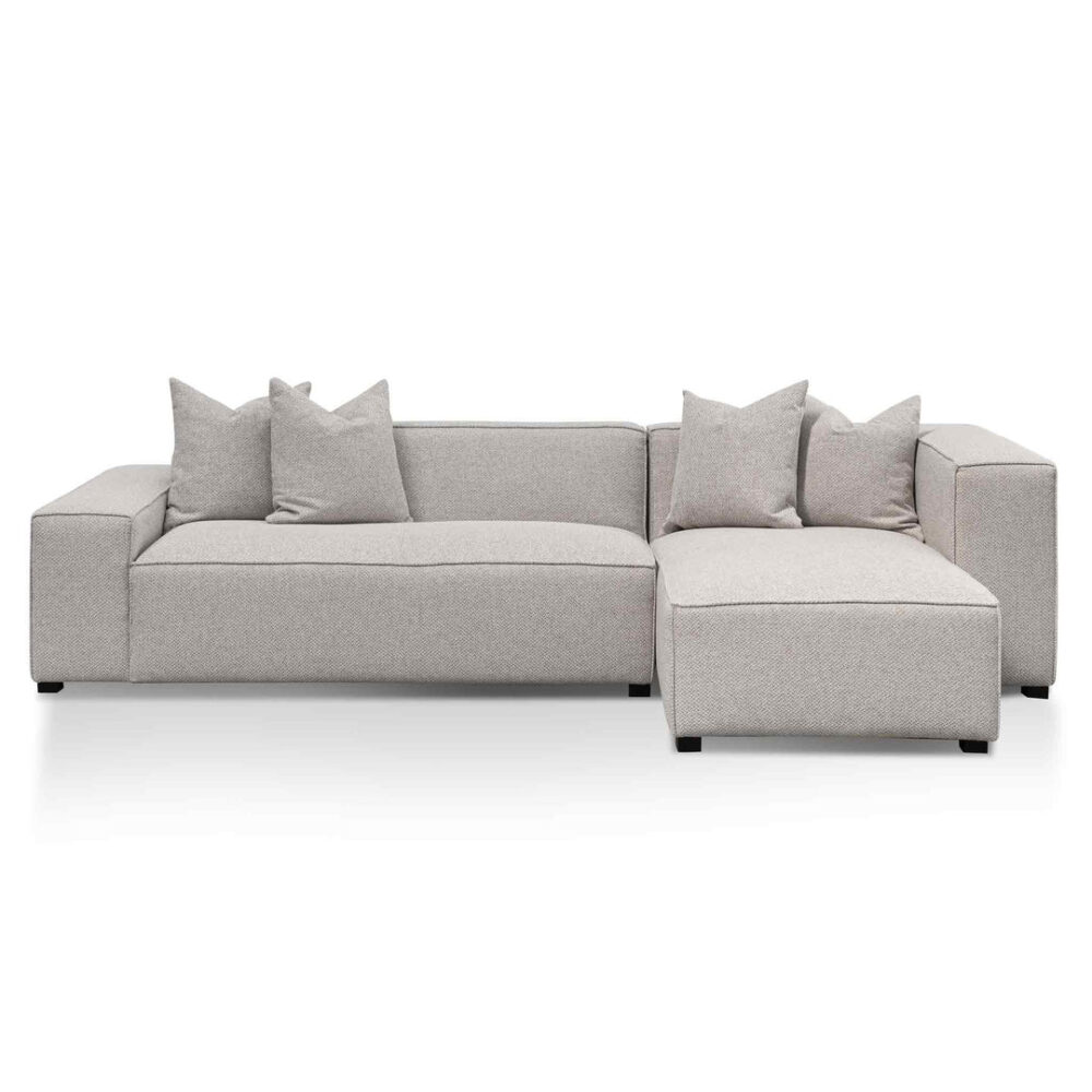 Casey 3 Seater Right Chaise Fabric Sofa - Sterling Sand - Image 5
