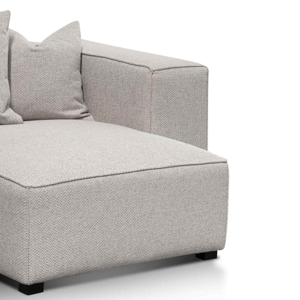 Casey 3 Seater Right Chaise Fabric Sofa - Sterling Sand - Image 8