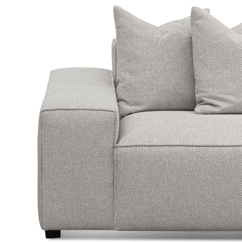 Casey 3 Seater Right Chaise Fabric Sofa - Sterling Sand - Image 10