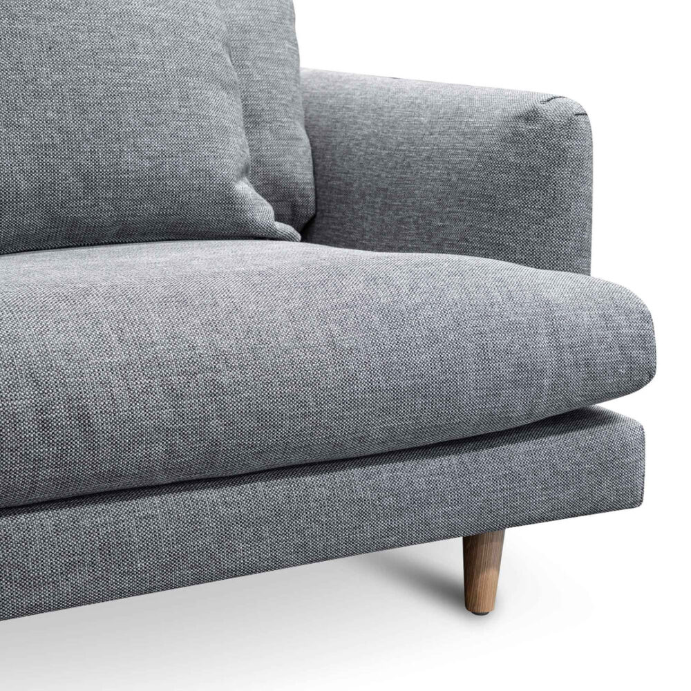 Della Left Return Modular Sofa - Graphite Grey - Image 11