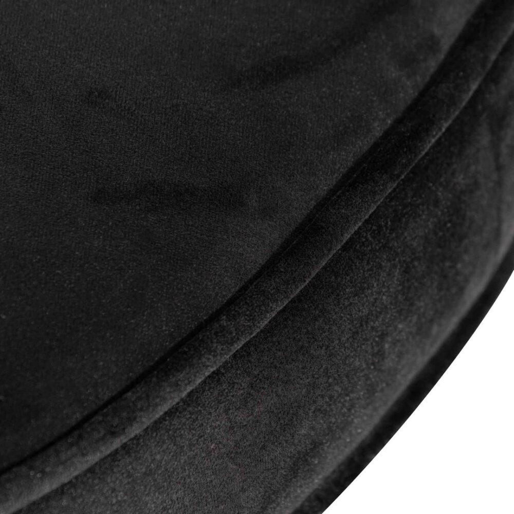 Bianka 100cmx46cm Ottoman - Black Velvet - Image 7