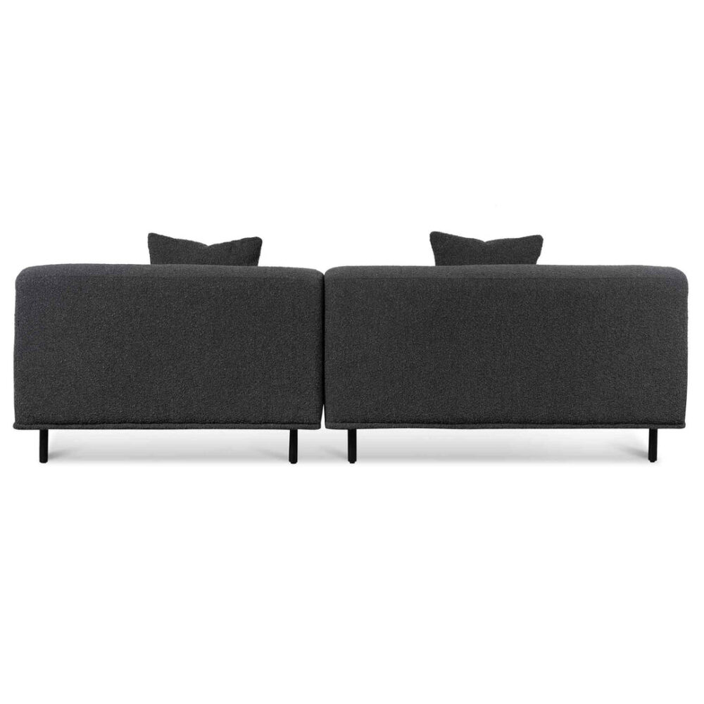 Jasleen Right Chaise Sofa - Charcoal Boucle - Image 11