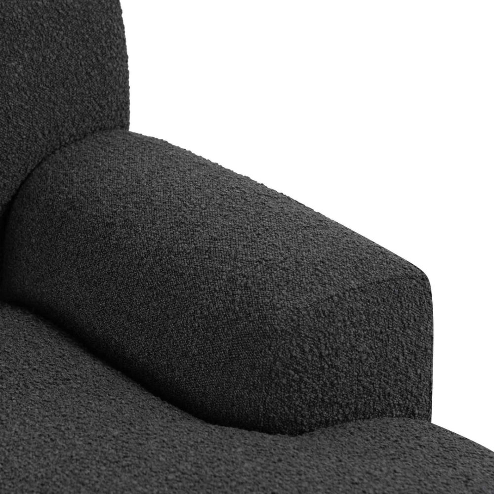 Jasleen Right Chaise Sofa - Charcoal Boucle - Image 8