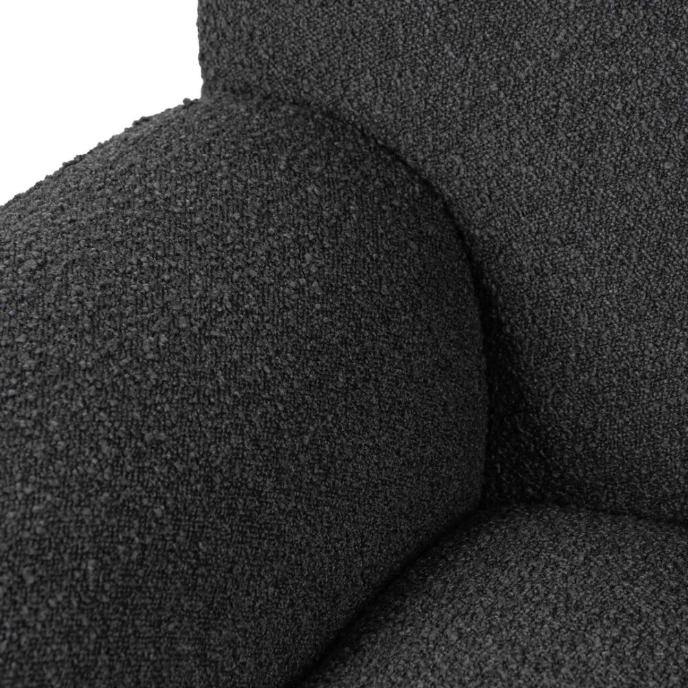 Jasleen Right Chaise Sofa - Charcoal Boucle - Image 9