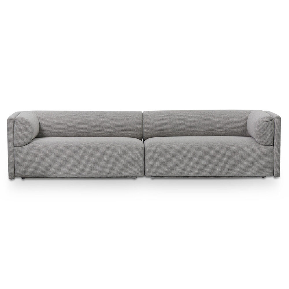 Mullen 4 Seater Fabric Sofa - Grey - Image 2