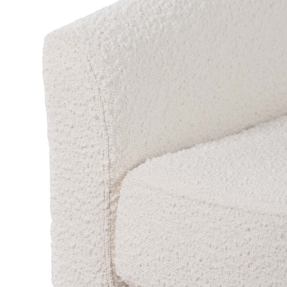 Jerrod Fabric Armchair - Ivory White Boucle - Image 8