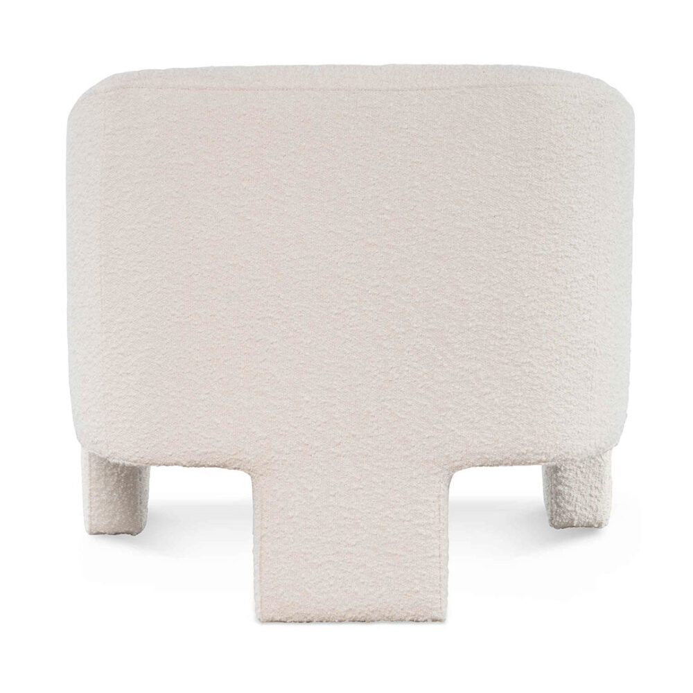 Jerrod Fabric Armchair - Ivory White Boucle - Image 7