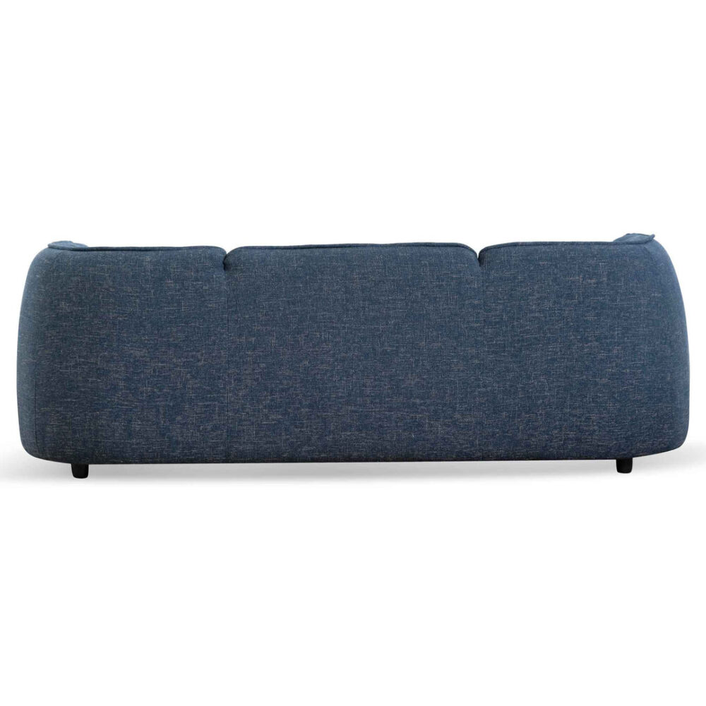Chapman 3 Seater Fabric Sofa - Dark Blue - Image 11