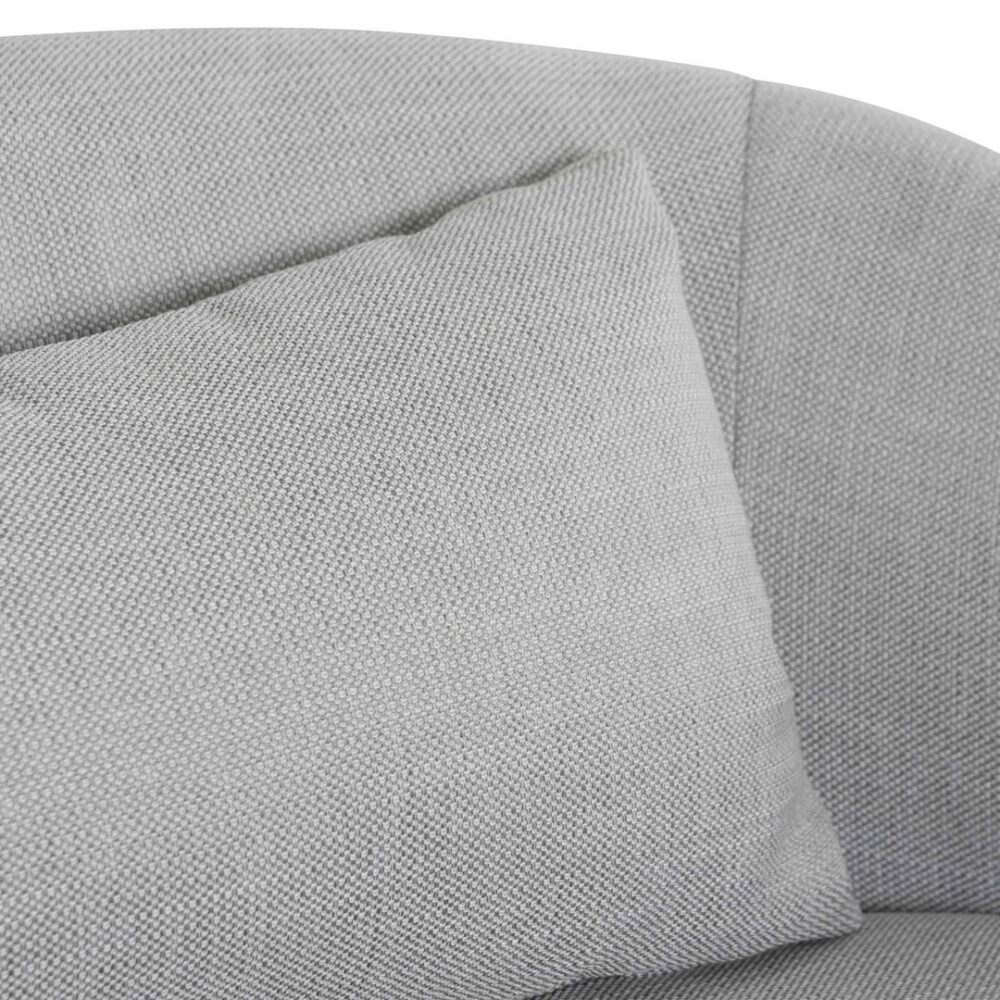 Janis Fabric Armchair - Light Texture Grey - Image 10