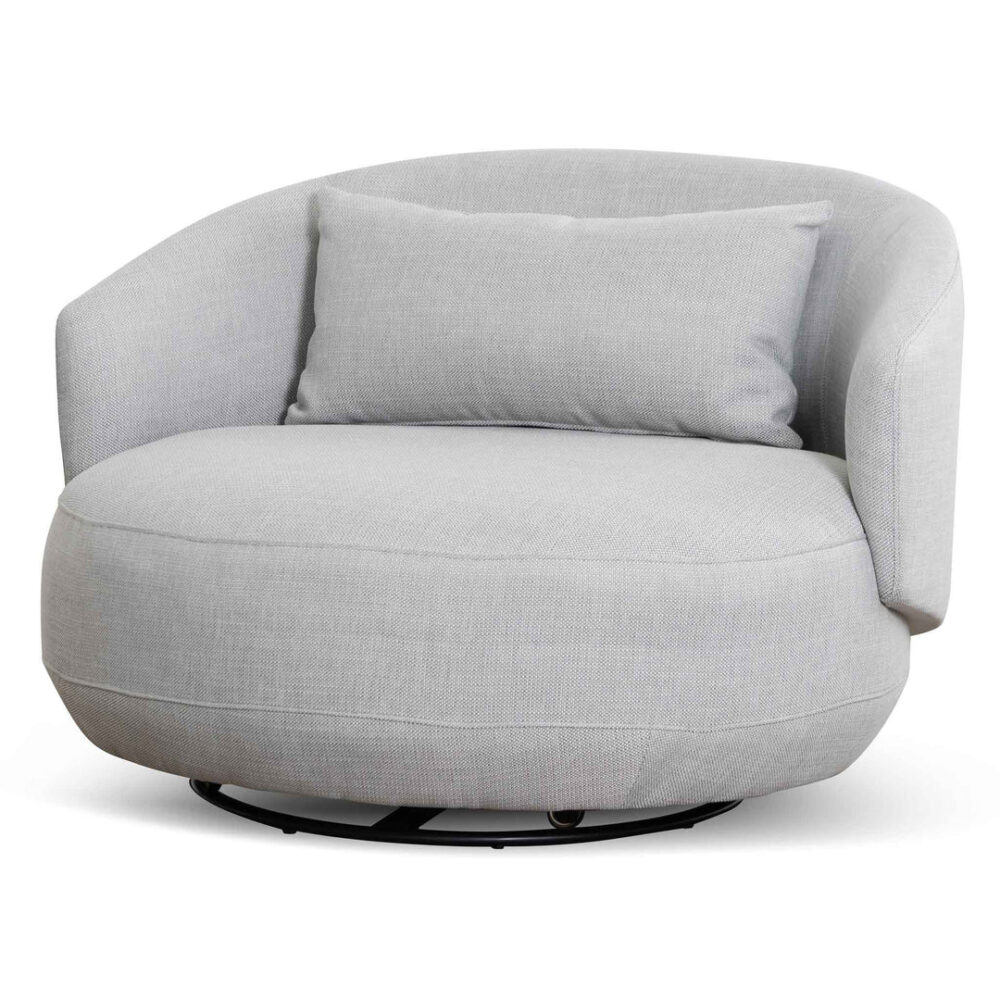 Janis Fabric Armchair - Light Texture Grey
