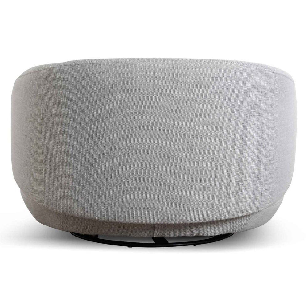 Janis Fabric Armchair - Light Texture Grey - Image 7