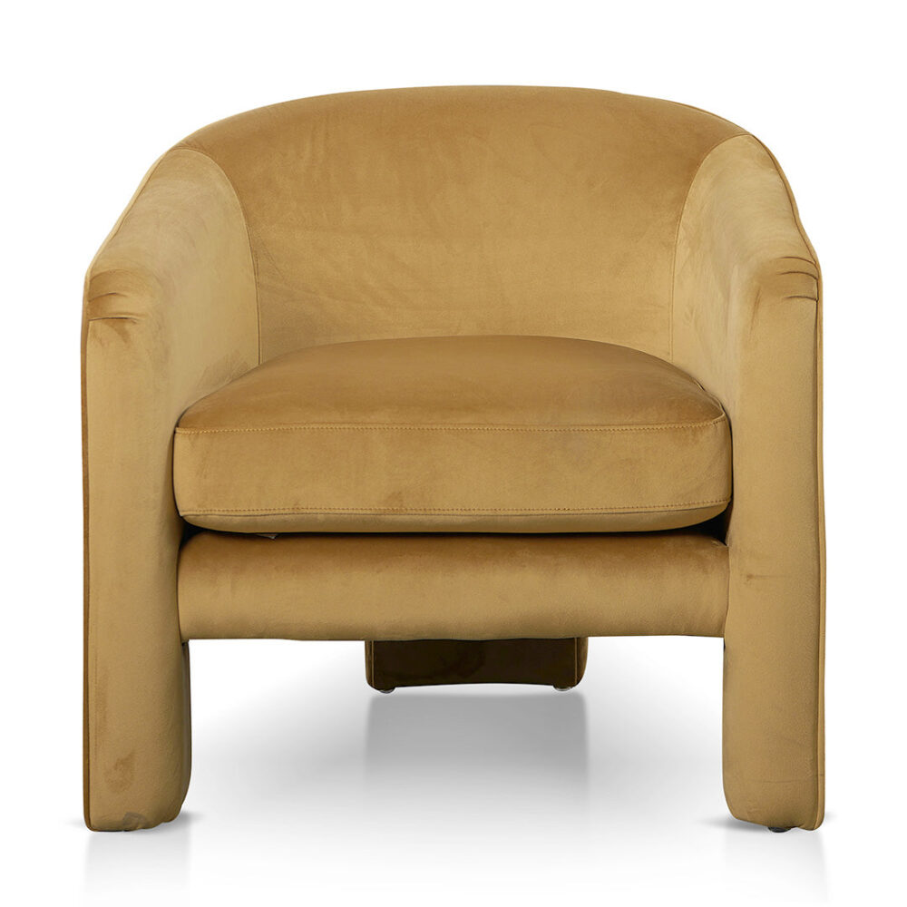Jerrod Fabric Armchair - Mustard - Image 3