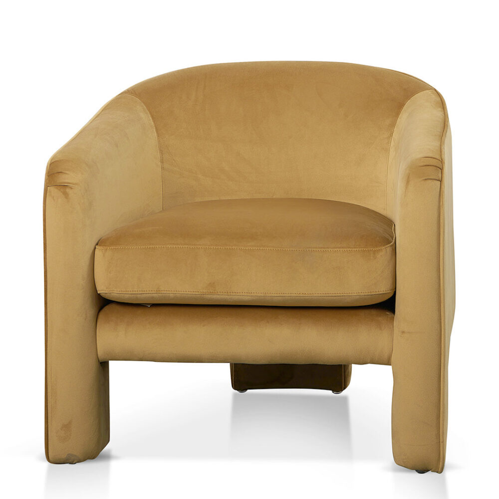Jerrod Fabric Armchair - Mustard