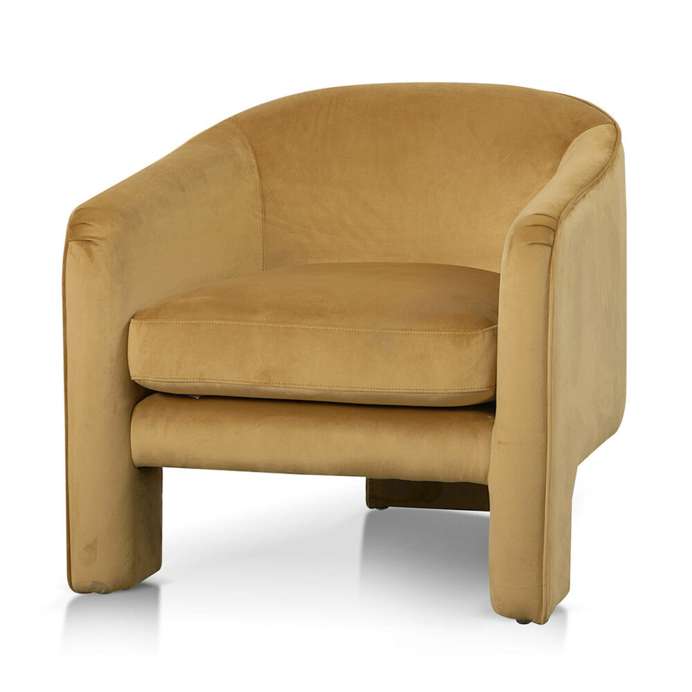 Jerrod Fabric Armchair - Mustard - Image 7