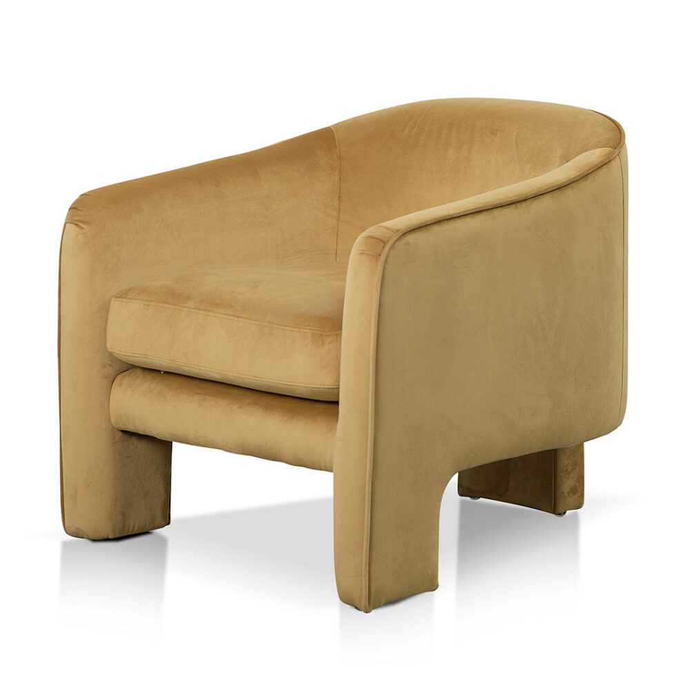 Jerrod Fabric Armchair - Mustard - Image 8