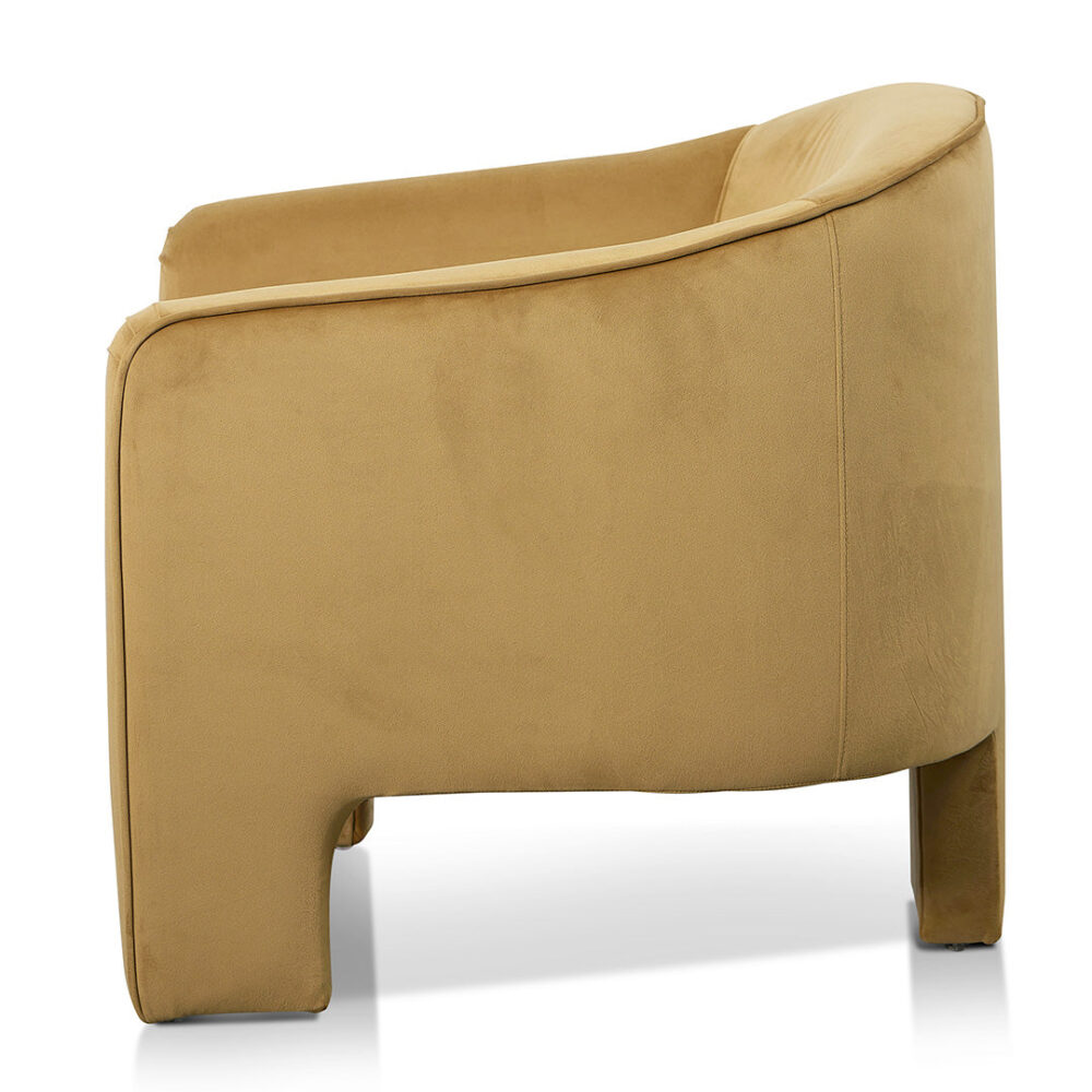 Jerrod Fabric Armchair - Mustard - Image 9