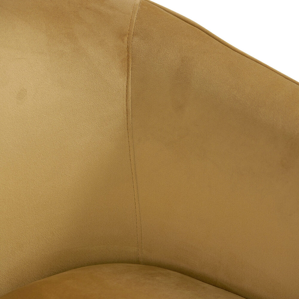 Jerrod Fabric Armchair - Mustard - Image 5