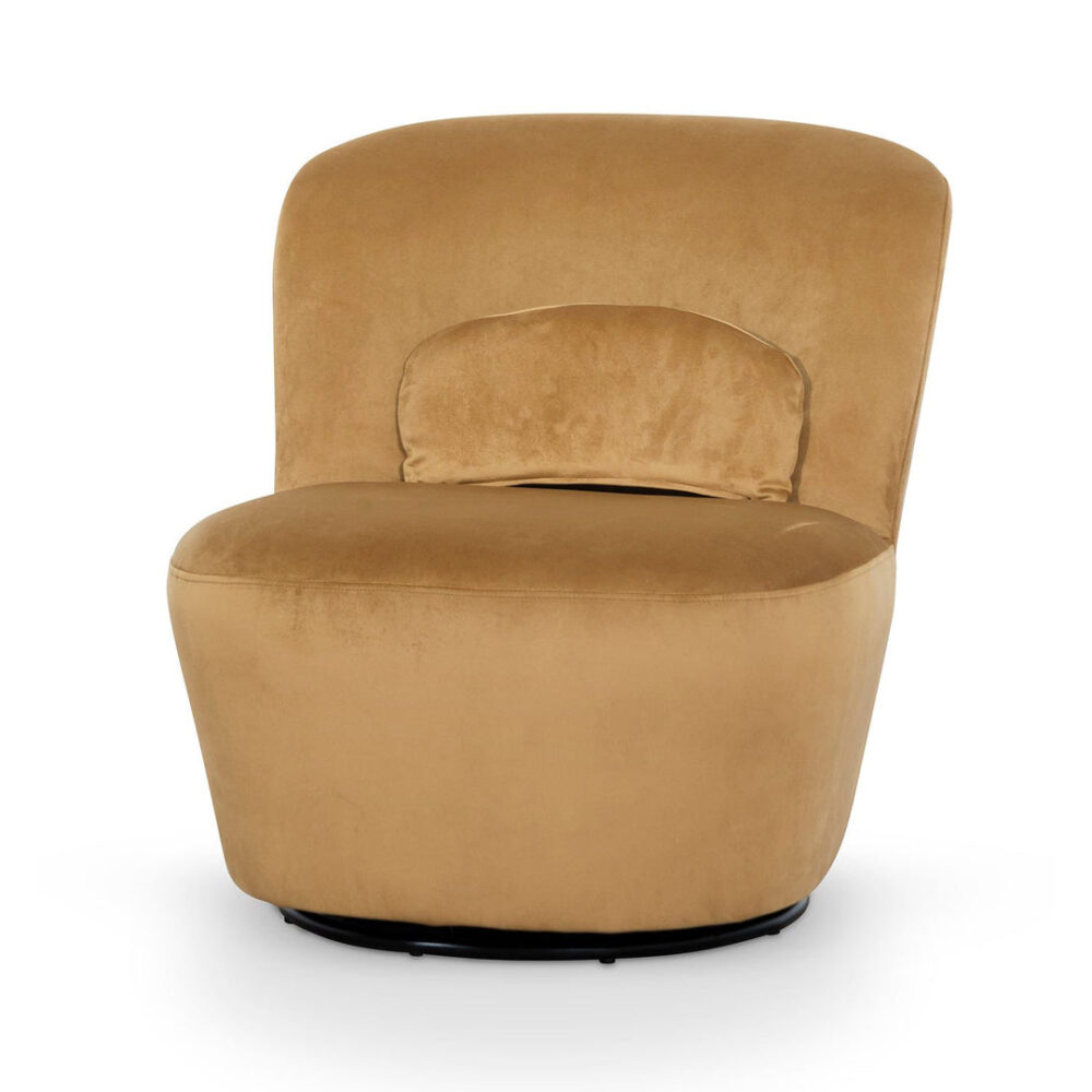 Zamora Swivel Lounge Chair - Mustard