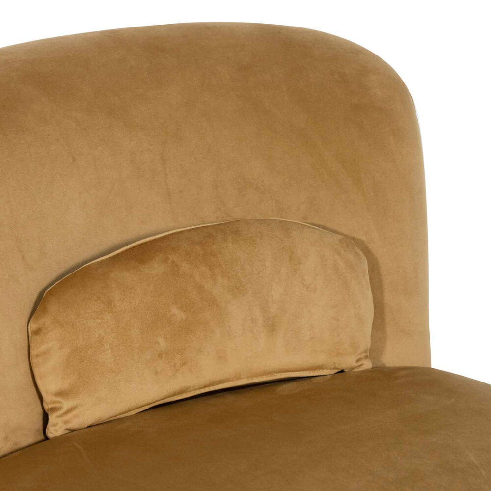 Zamora Swivel Lounge Chair - Mustard - Image 12