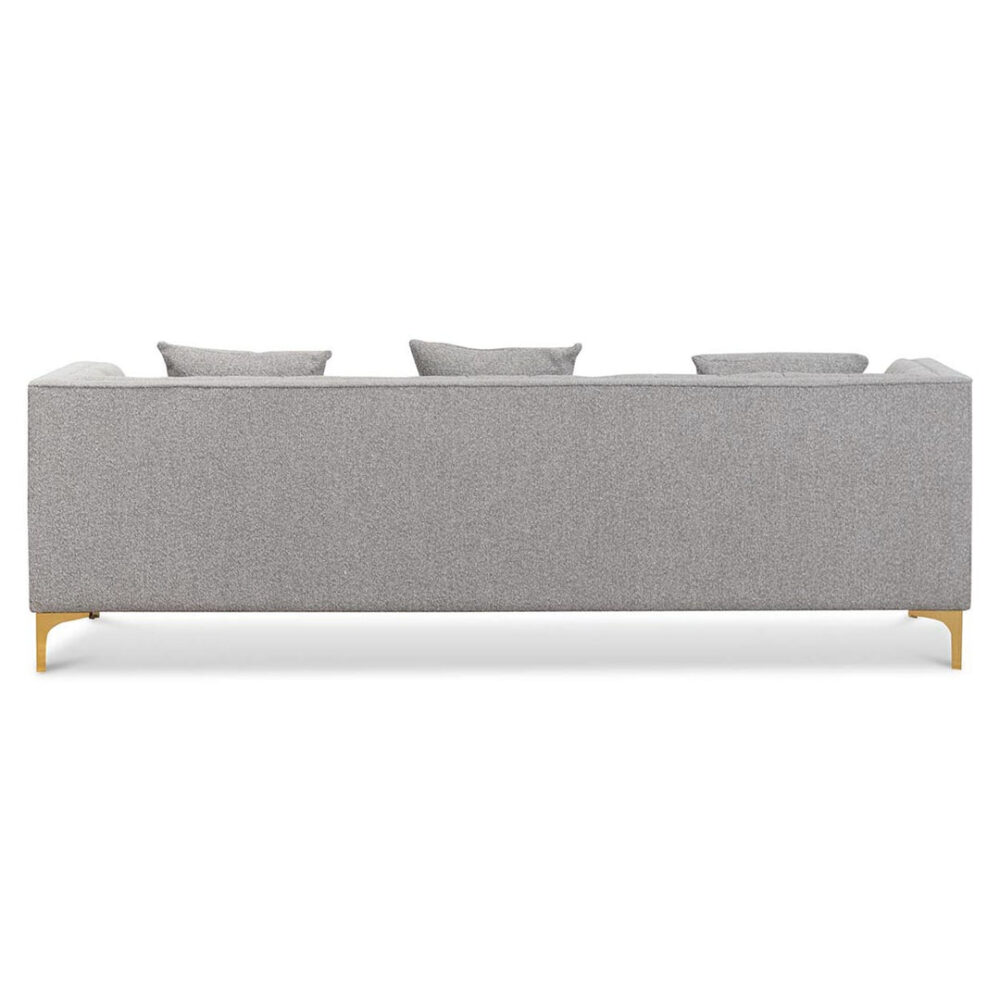 Scott 3 Seater Sofa - Ash Grey Boucle - Image 4
