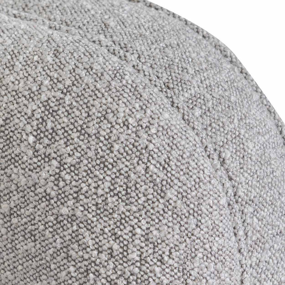 Scott 3 Seater Sofa - Ash Grey Boucle - Image 9