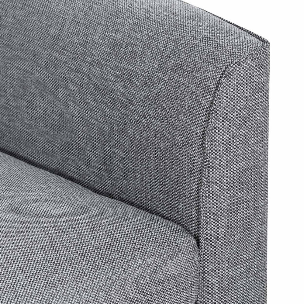 Kavan Fabric Armchair - Graphite Grey with Black Leg - Image 11