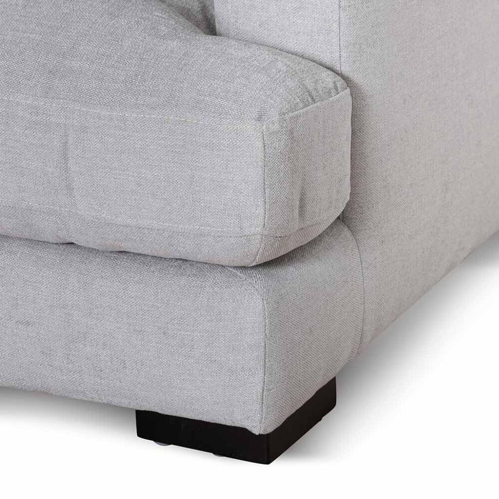 Lucinda 4 Seater Fabric Left Chaise Sofa - Oyster Beige - Image 12