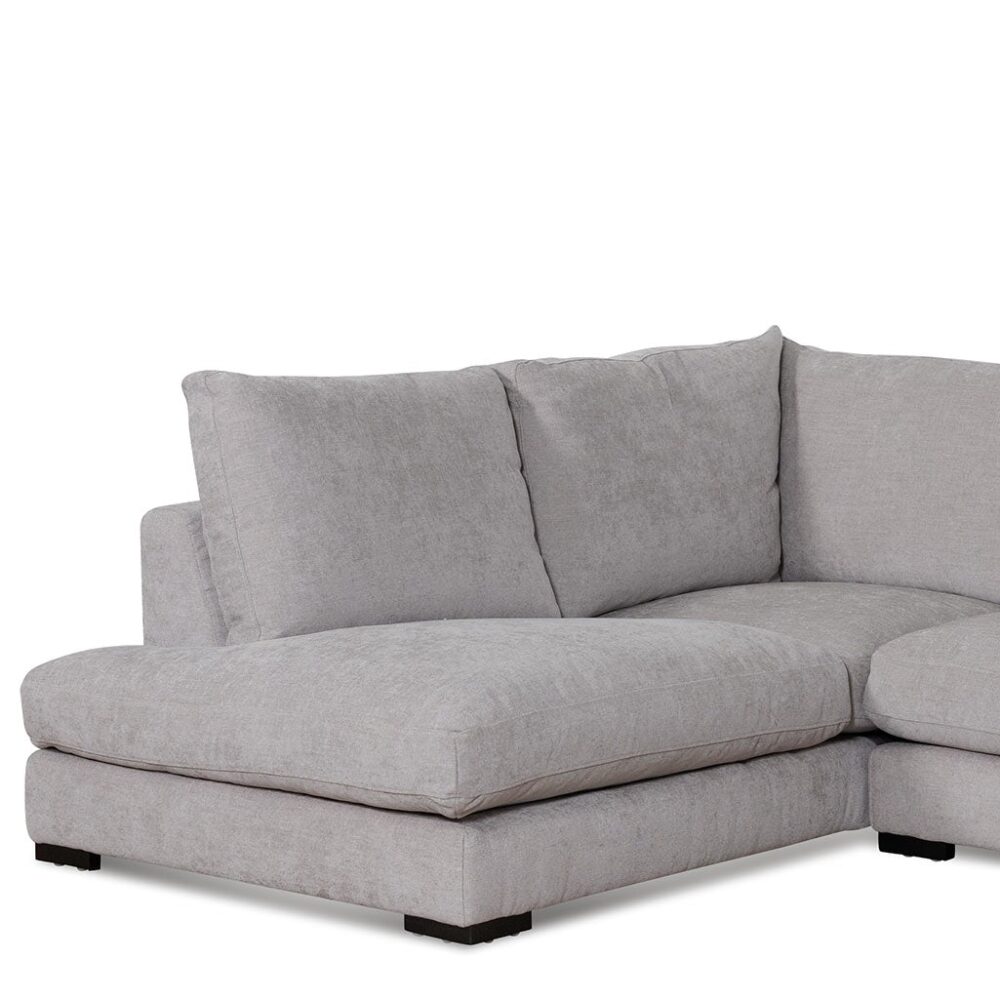 Lucinda 4 Seater Fabric Left Chaise Sofa - Oyster Beige - Image 5