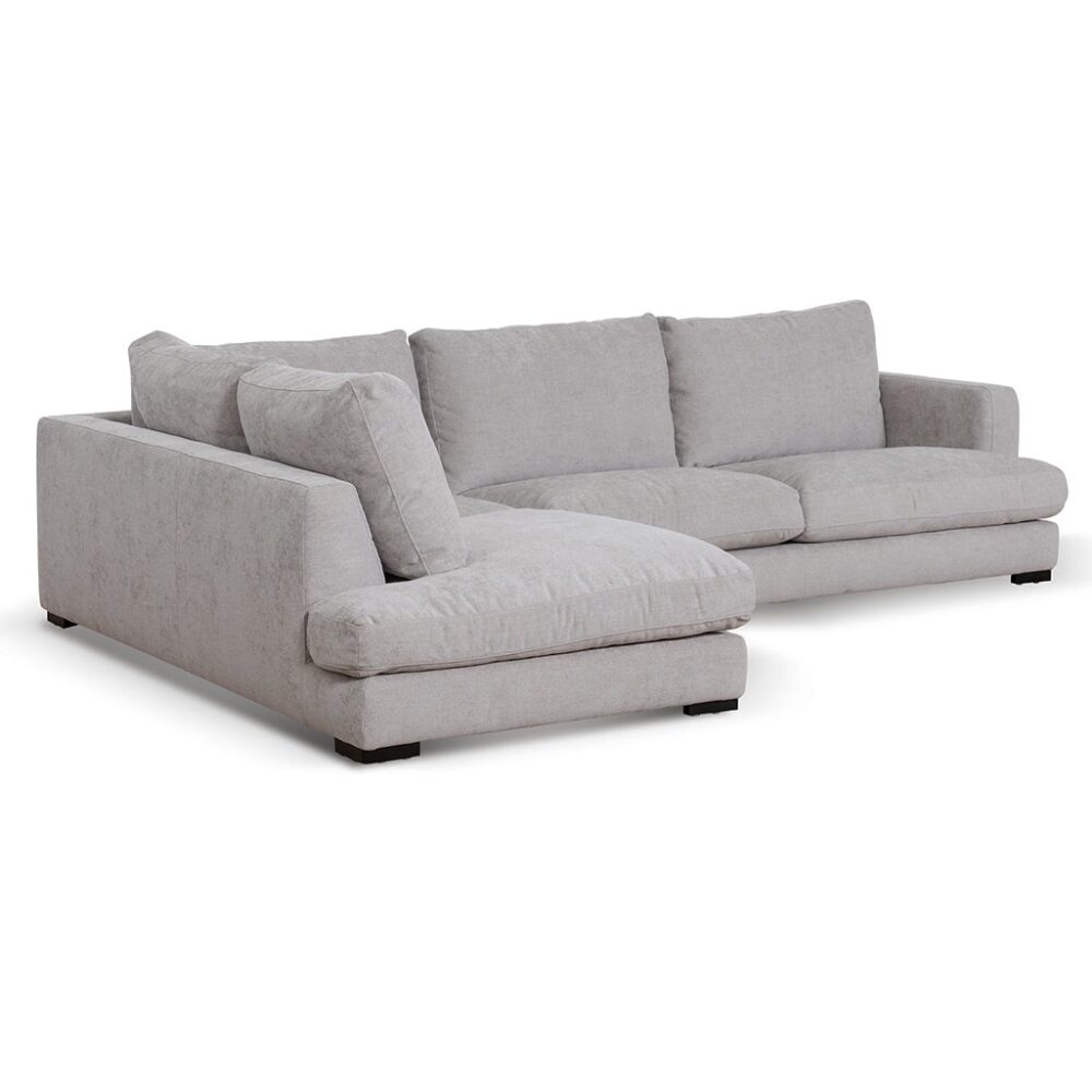 Lucinda 4 Seater Fabric Left Chaise Sofa - Oyster Beige - Image 4