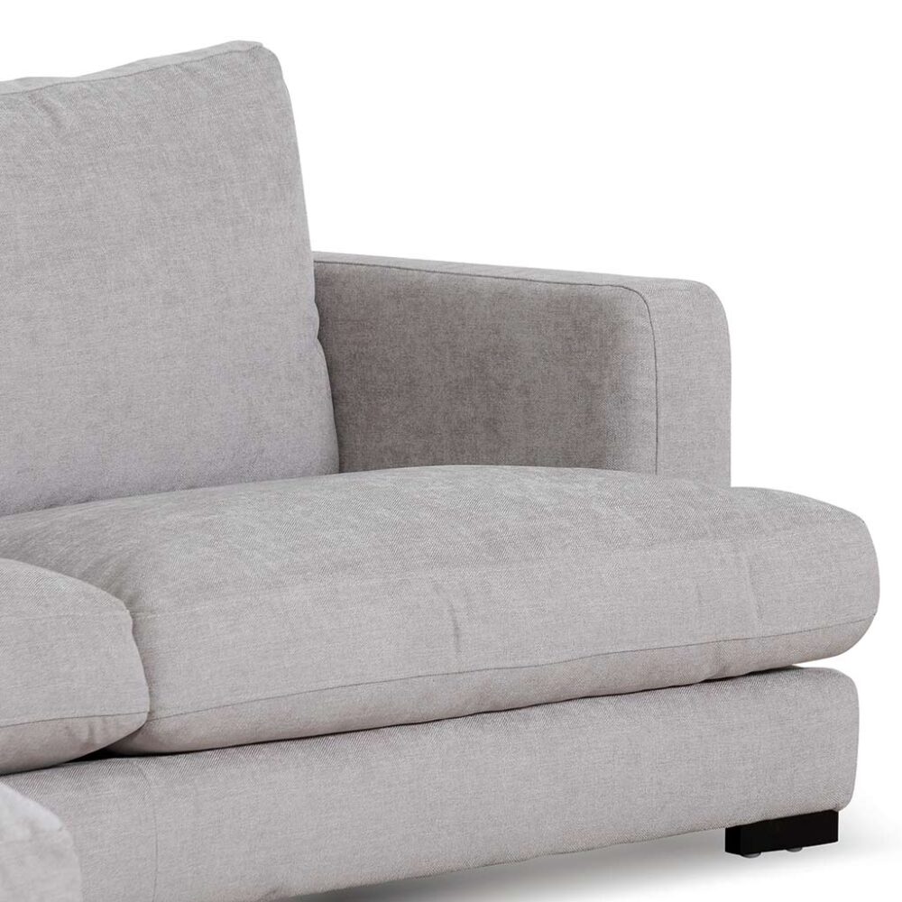 Lucinda 4 Seater Fabric Left Chaise Sofa - Oyster Beige - Image 9