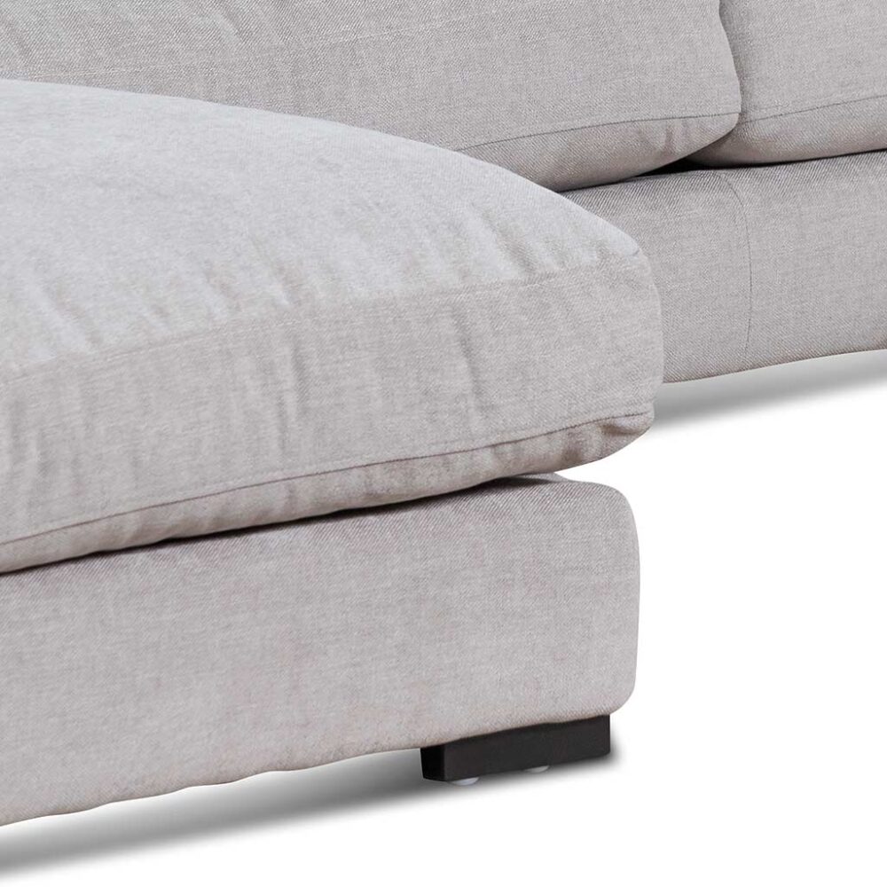 Lucinda 4 Seater Fabric Left Chaise Sofa - Oyster Beige - Image 6