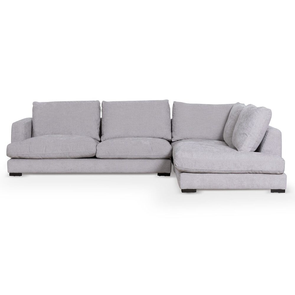 Lucinda 4 Seater Fabric Right Chaise Sofa - Oyster Beige - Image 2