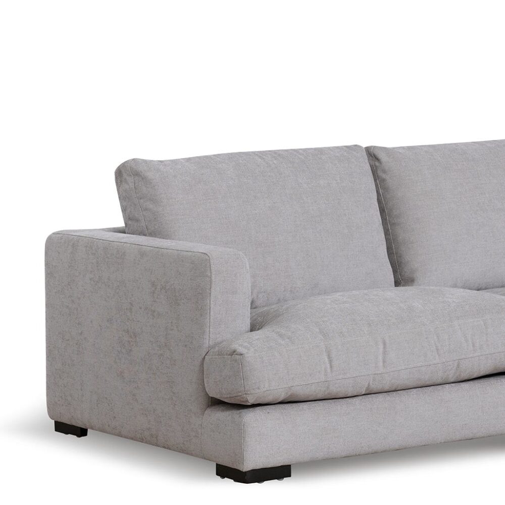 Lucinda 4 Seater Fabric Right Chaise Sofa - Oyster Beige - Image 4