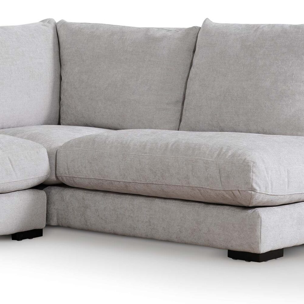 Lucinda 4 Seater Fabric Right Chaise Sofa - Oyster Beige - Image 5