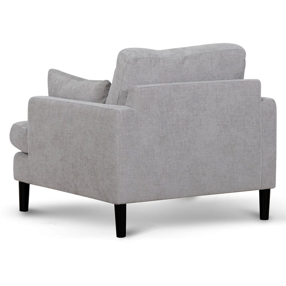 Zachery Fabric Armchair - Oyster Beige and Black Leg - Image 5