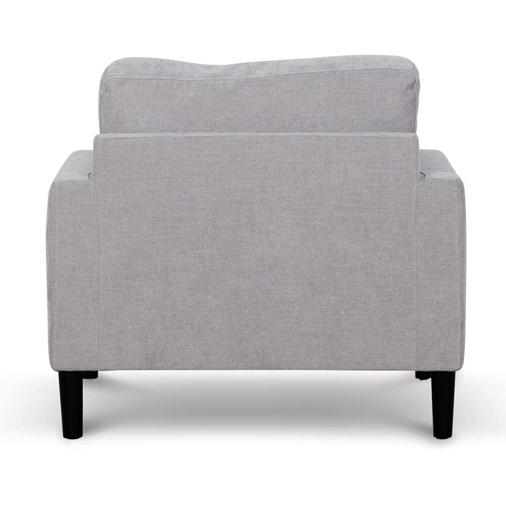Zachery Fabric Armchair - Oyster Beige and Black Leg - Image 6
