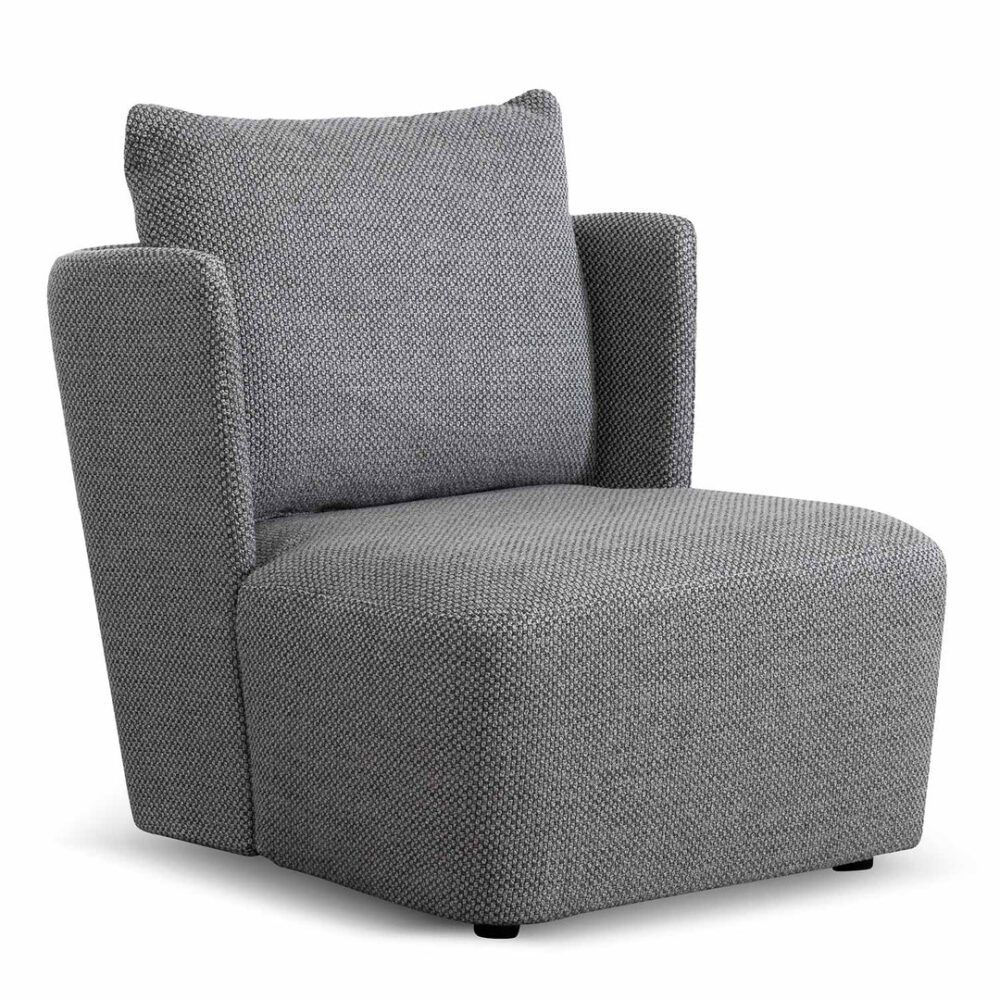 Elvina Fabric Armchair - Noble Grey - Image 3