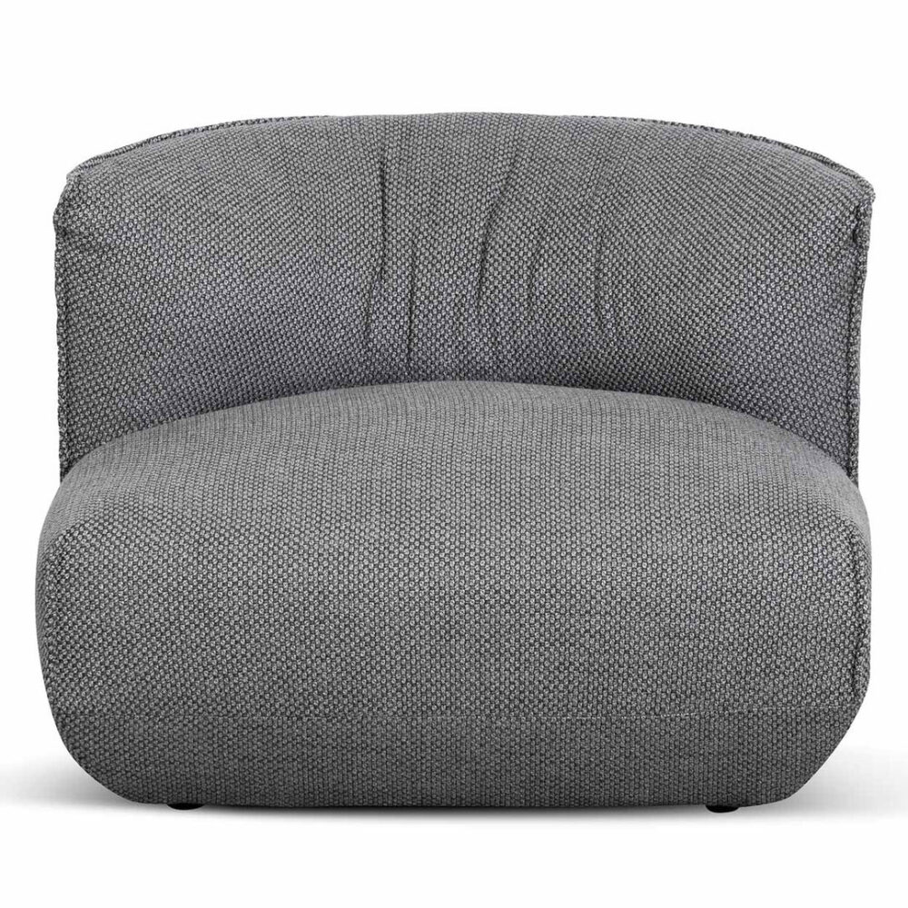 Alita Fabric Lounge Chair - Noble Grey - Image 2