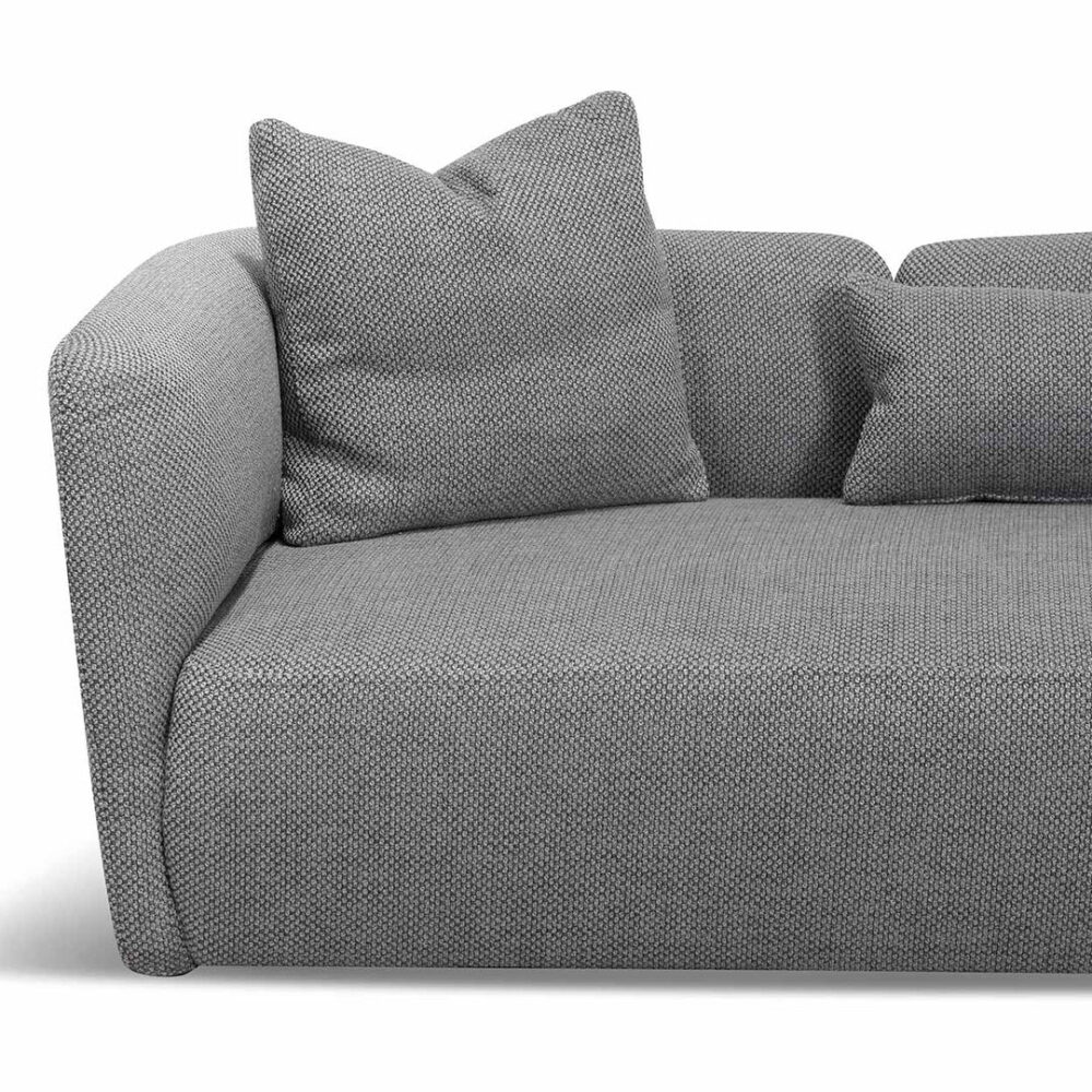 Willian 3 Seater Fabric Sofa - Noble Grey - Image 7
