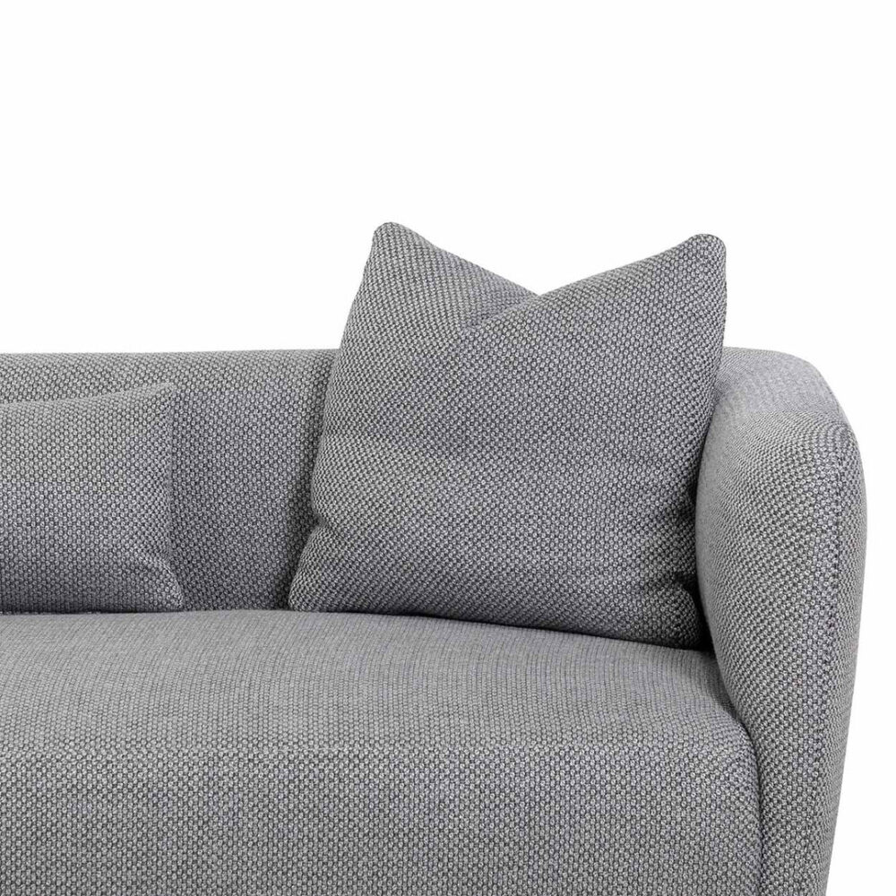 Willian 3 Seater Fabric Sofa - Noble Grey - Image 5