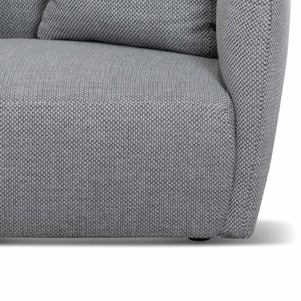 Willian 3 Seater Fabric Sofa - Noble Grey - Image 10