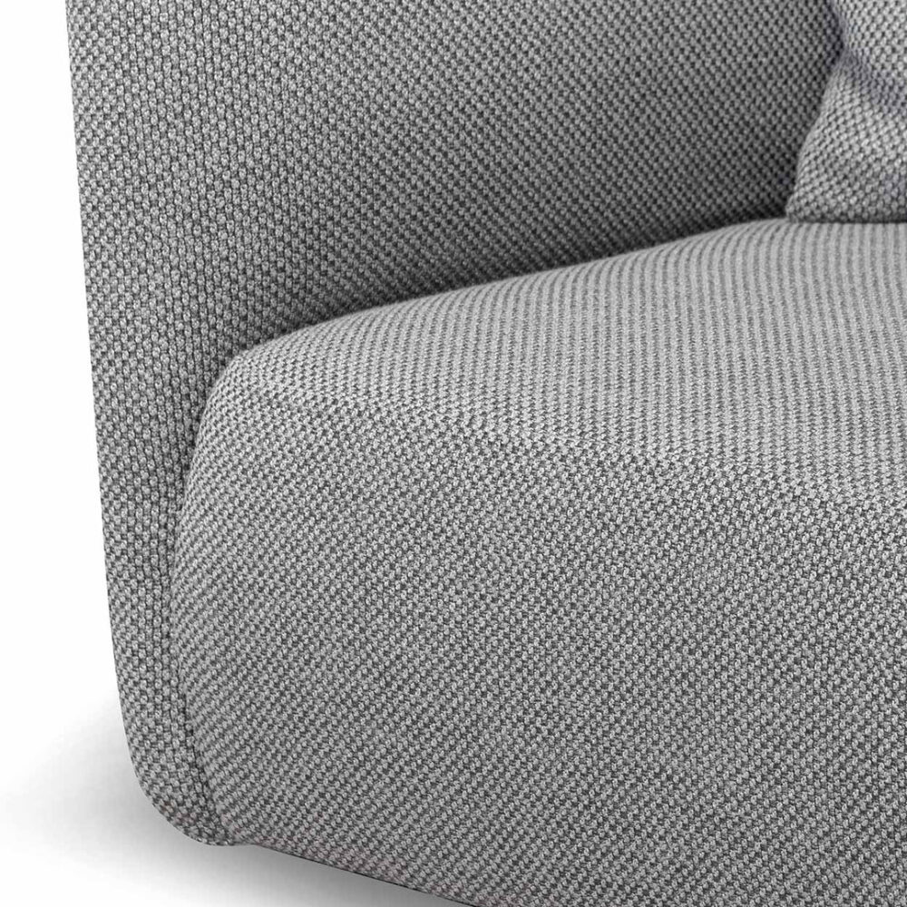 Willian 3 Seater Fabric Sofa - Noble Grey - Image 9