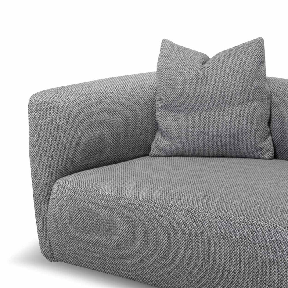 Willian 3 Seater Fabric Sofa - Noble Grey - Image 8