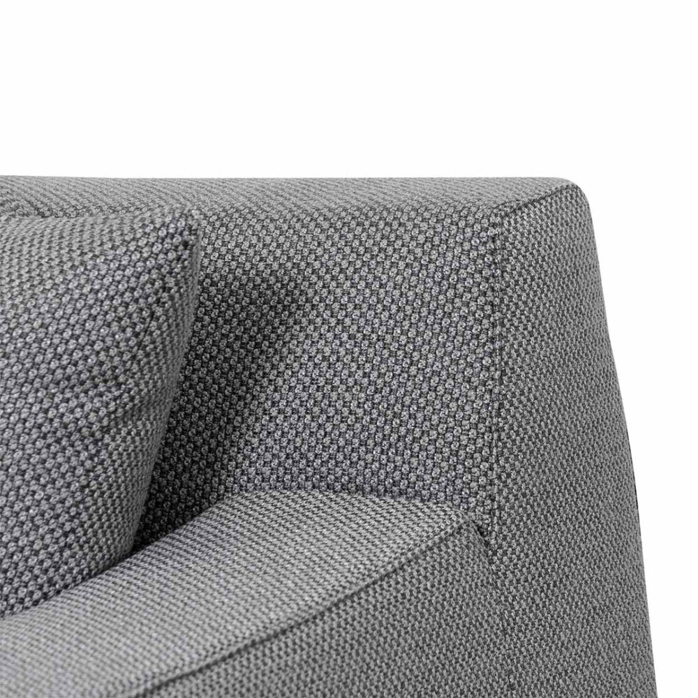 Marlin 3 Seater Left Chaise Fabric Sofa - Noble Grey - Image 13