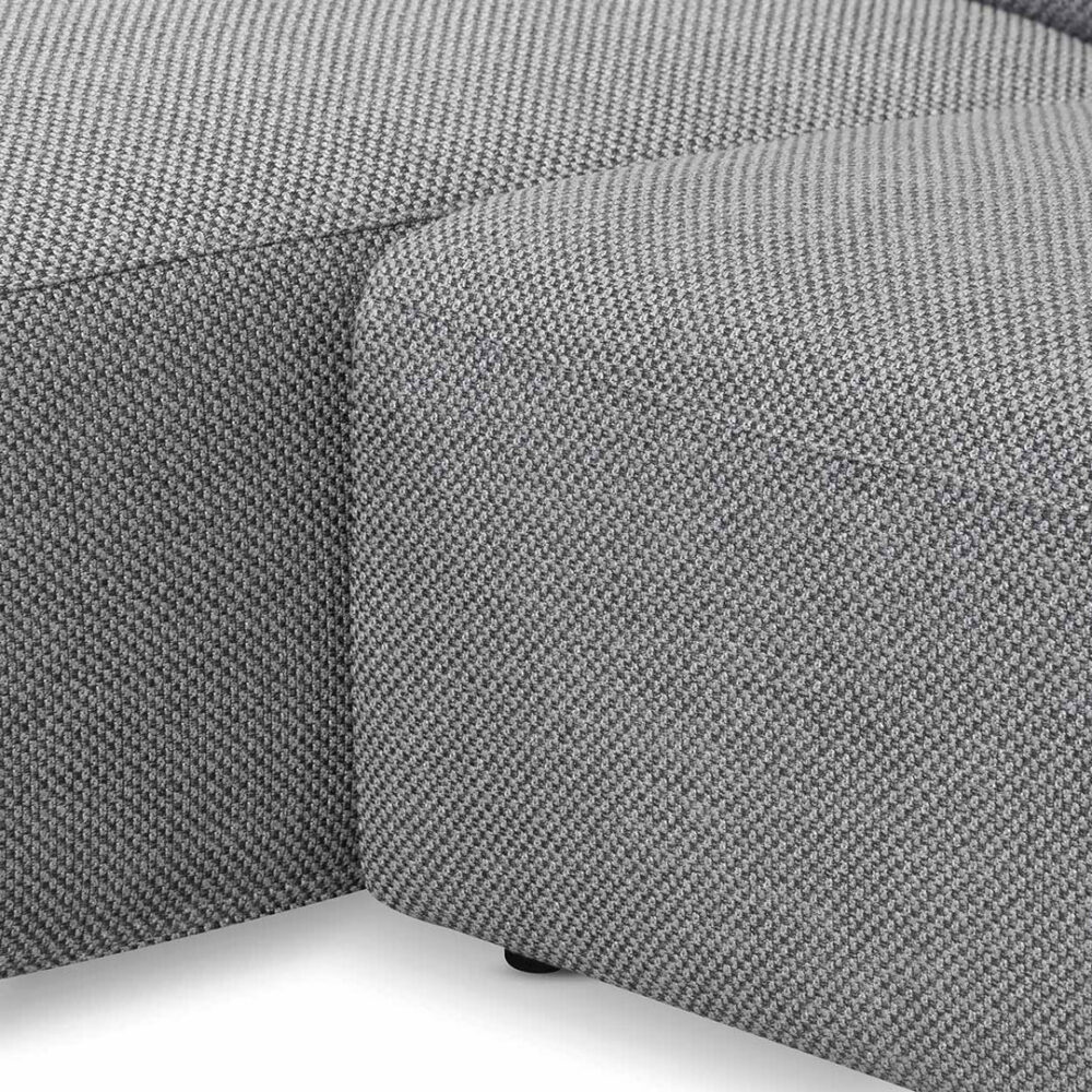 Marlin 3 Seater Left Chaise Fabric Sofa - Noble Grey - Image 9