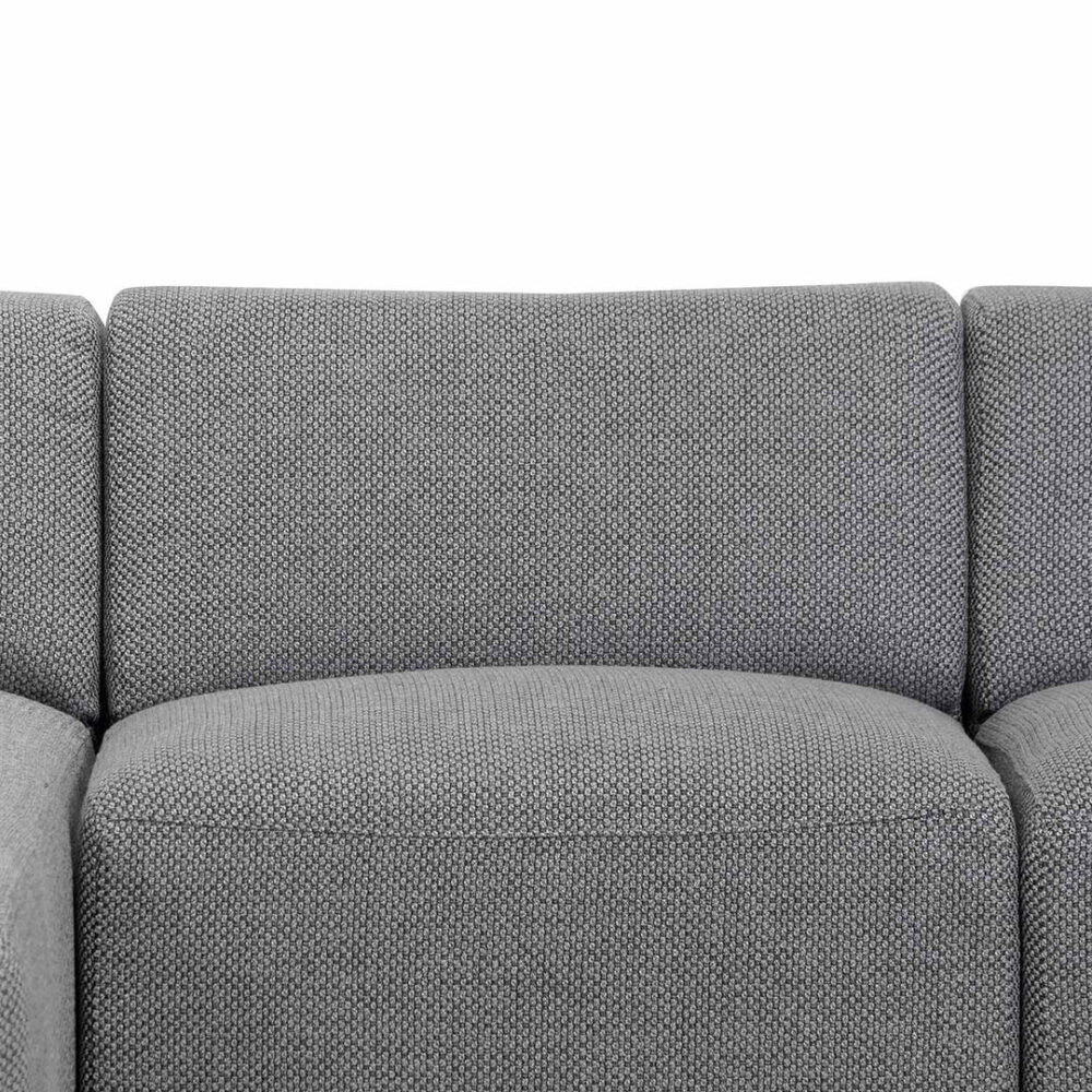 Marlin 3 Seater Left Chaise Fabric Sofa - Noble Grey - Image 8
