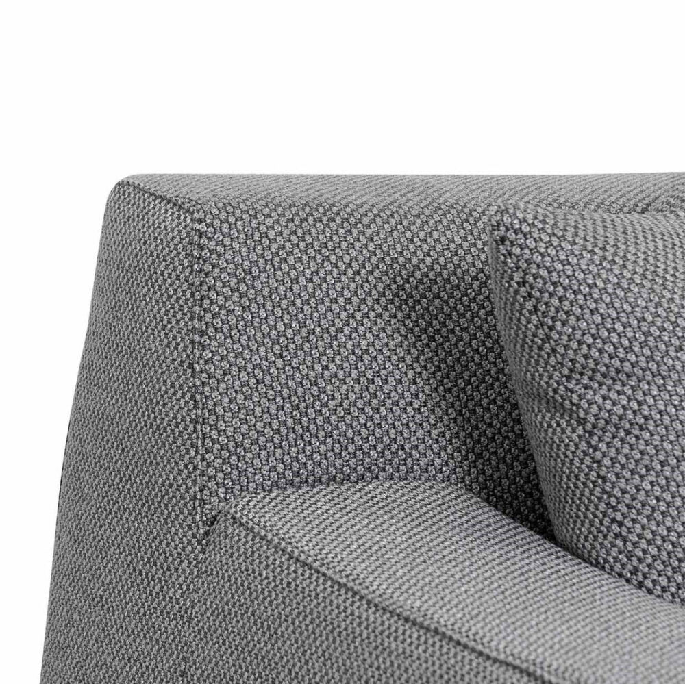 Marlin 3 Seater Right Chaise Fabric Sofa - Noble Grey - Image 5