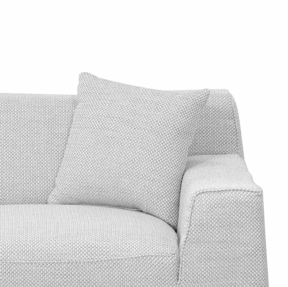 Marlin 3 Seater Left Chaise Fabric Sofa - Passive Grey - Image 13