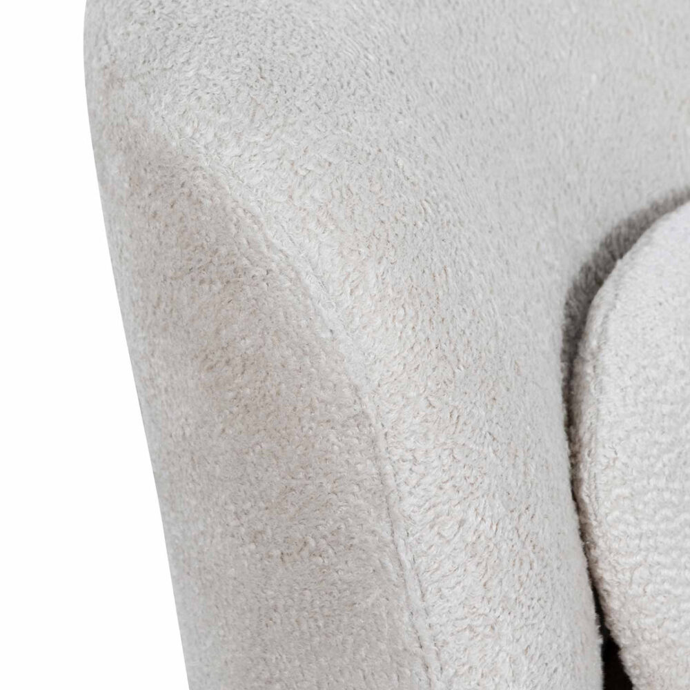 Zamora Swivel Lounge Chair - Ivory Teddy - Image 11