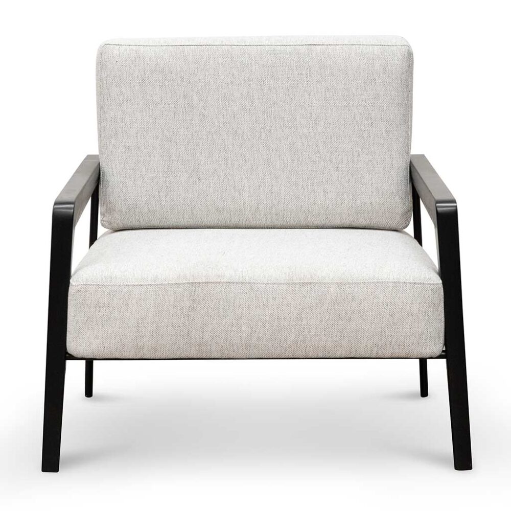 Nathan Fabric Lounge Chair - Silver Grey - Image 2